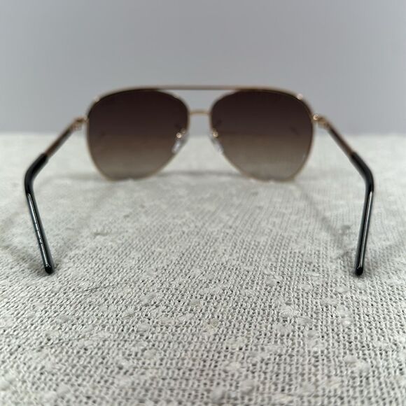 QUAY VIVIENNE Gold Brown Aviator Glasses Sunglasses w Case - Picture 7 of 11